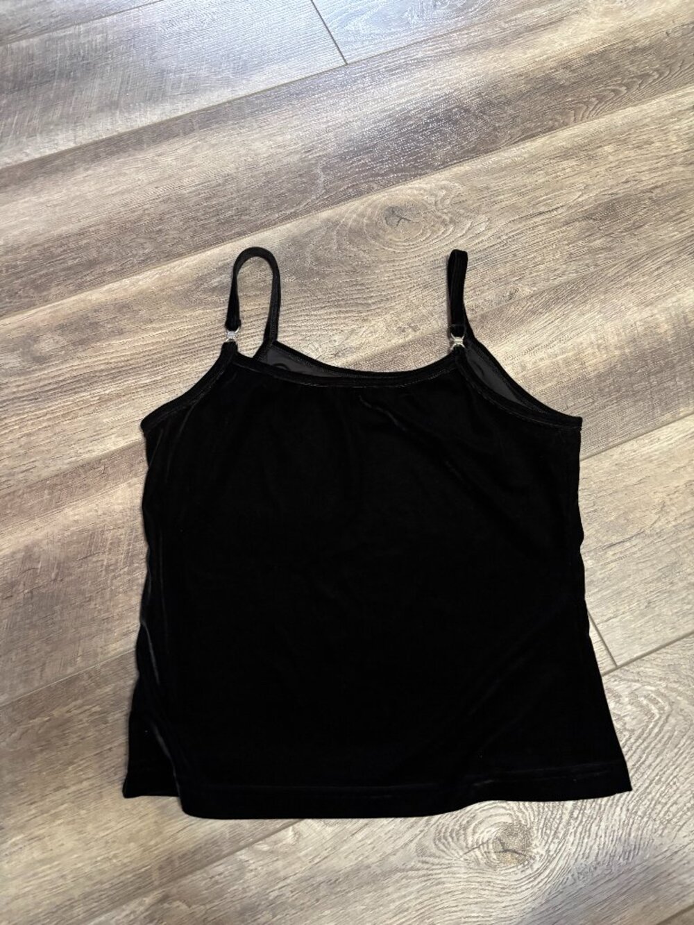 No Boundaries Vintage Black Velour Tank Top Large